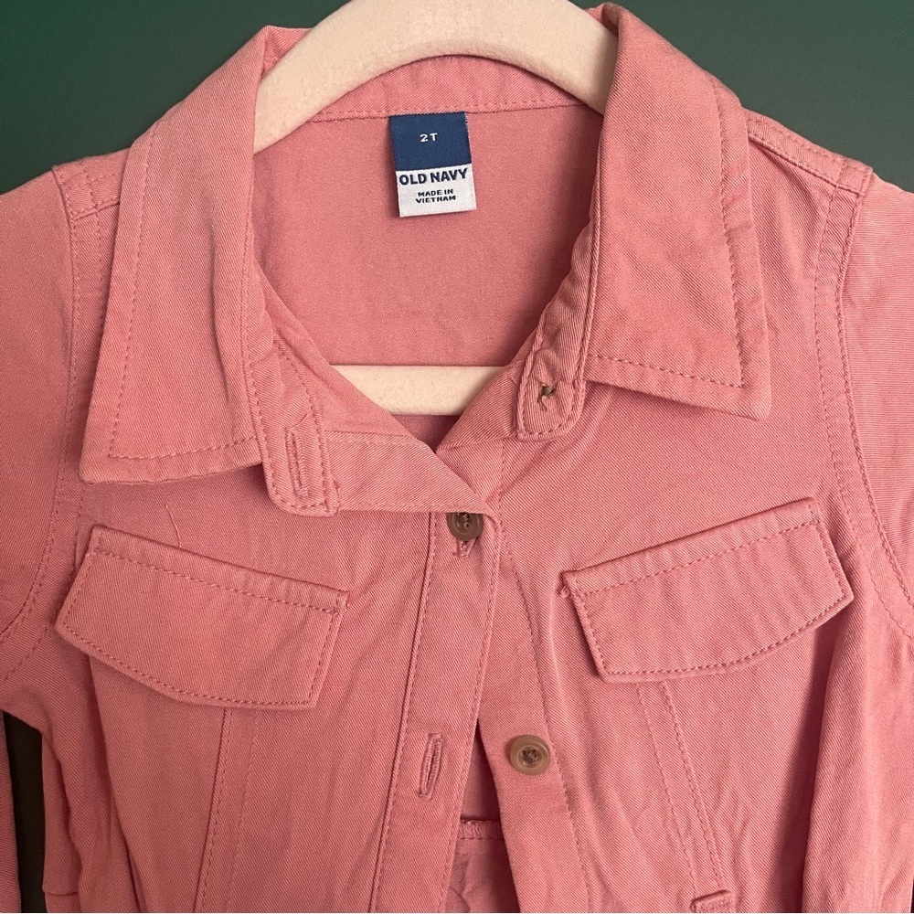 Old navy Kids Pink Button-Up dress size 2t - Picture 4 of 4